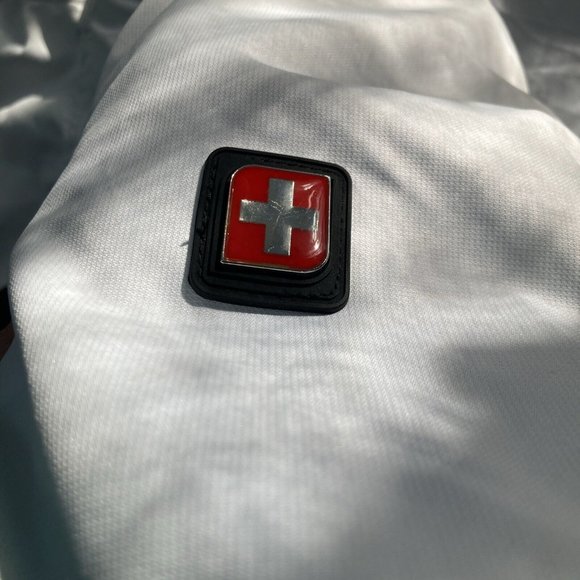 Swiss Tech Jacket Womens Hooded Double Full Zip White Coat Xl Ski Snow Warm - Picture 2 of 11